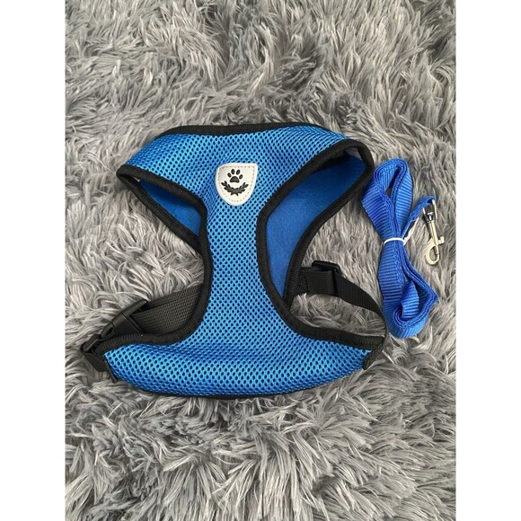 Cat Dog Pet Harness Adjustable Control Vest Dogs Reflective S M L XL Leash Blue - Picture 2 of 10